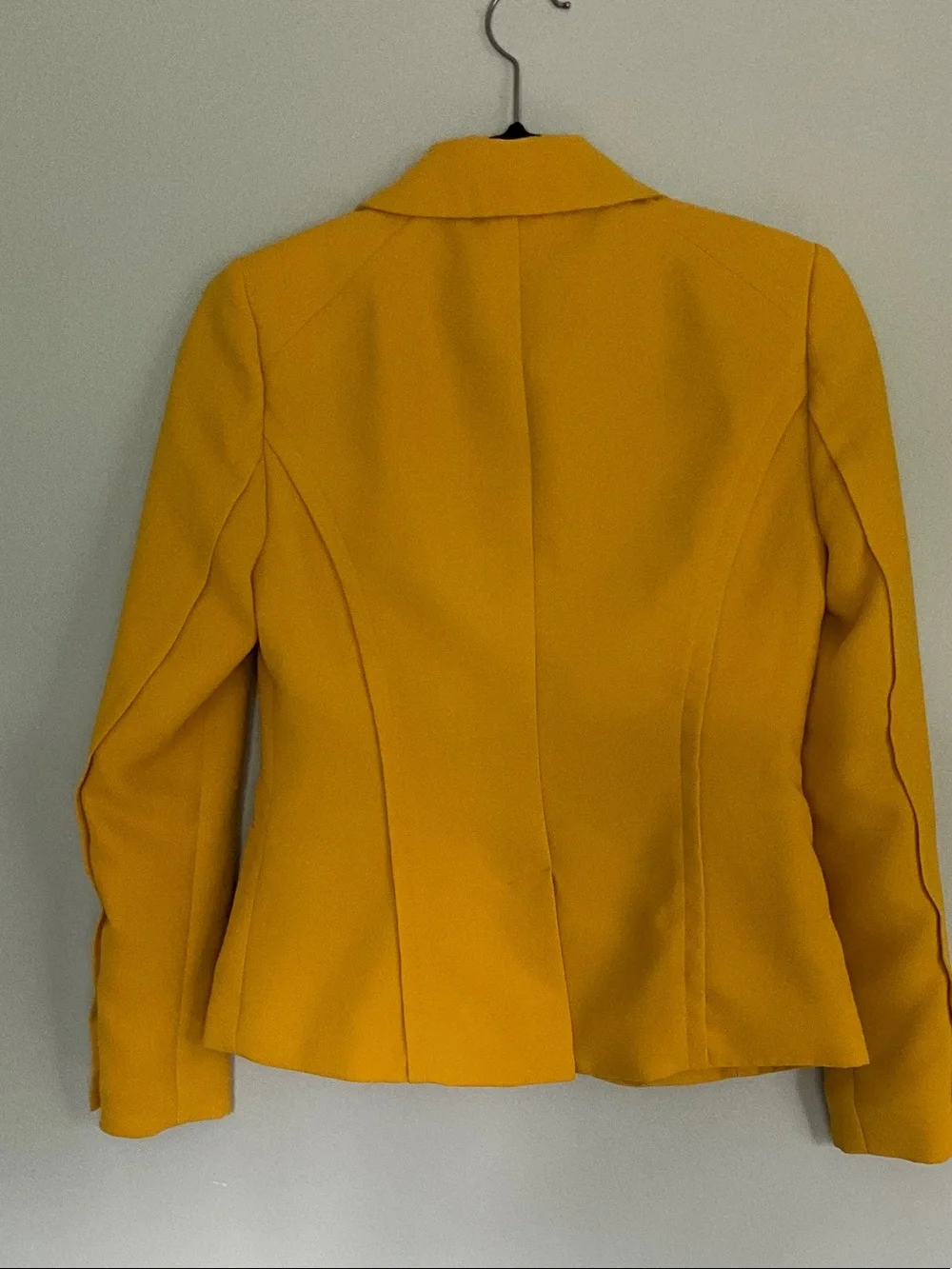 INC International Concepts Mustard Yellow Shawl Collar Blazer